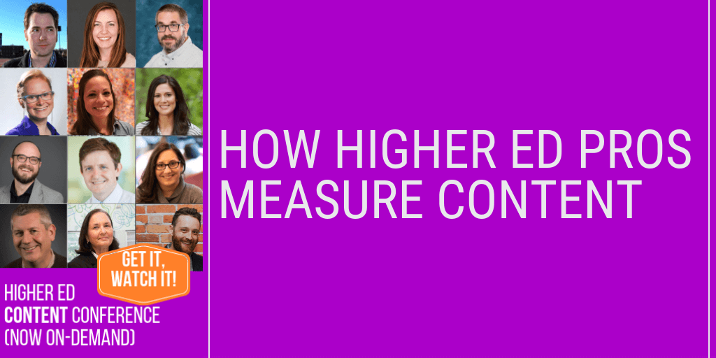 How To Measure Higher Ed Content