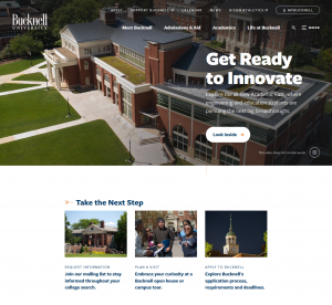Bucknell University Website - 2019