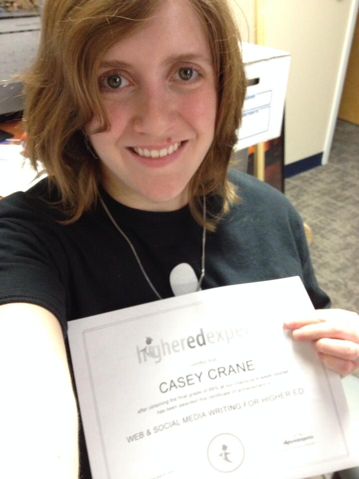 Higher Ed Experts 2013 Grads: Casey Crane, Multimedia Content Developer at St Petersburg College