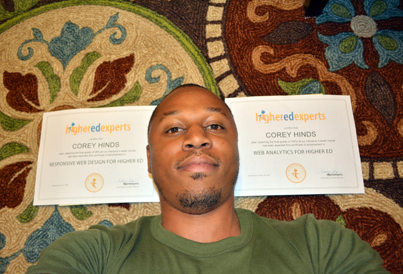 Higher Ed Experts 2013 Grads: Corey Hinds, Web Developer at the University of West Indies in Barbados