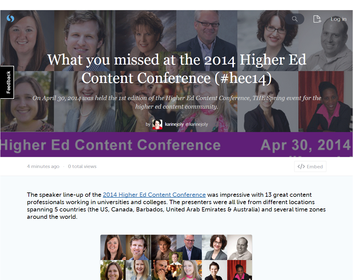 What you missed at the #highered Content Conference #hec14