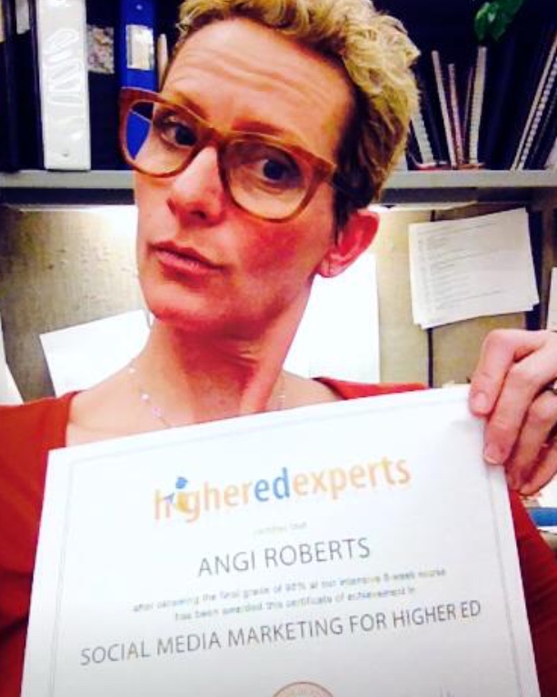 Meet #hesm pros to follow: Angi Roberts (@Angi510) from @UofG on social media success, challenges & tips