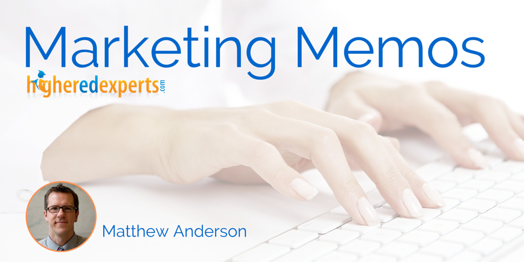 Higher Ed Marketing Memos: Why and How to Fight Social Media Laziness by Matthew Anderson