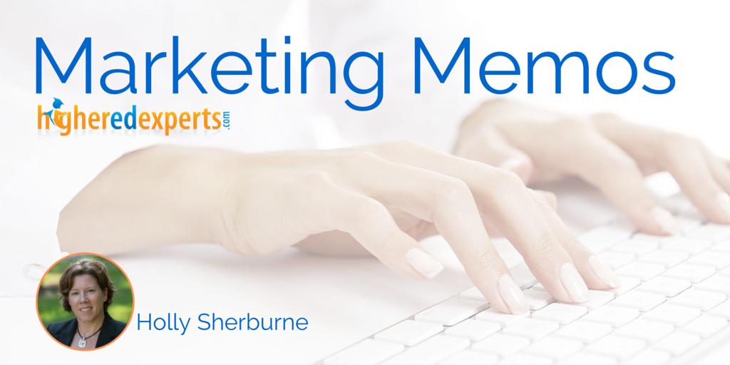 #HigherEd Marketing Memos: Lessons learned & tips about Facebook Live by Holly Sherburne #hesm