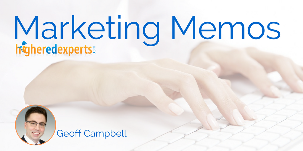 #HigherEd Marketing Memos: 4 tips to market your way to your 1st (or next) higher ed marketing job