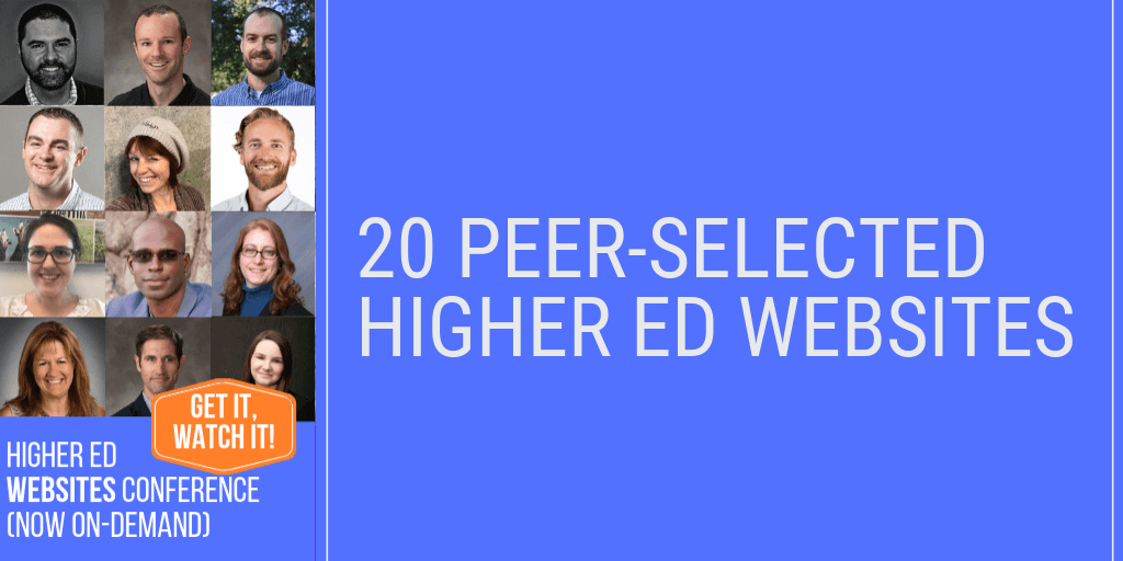 20 Favorite Higher Ed Websites Selected by Peers