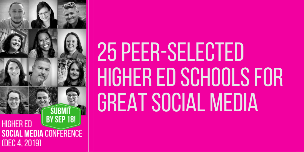 25 Favorite #HigherEd Social Media Schools Selected by #HESM Peers