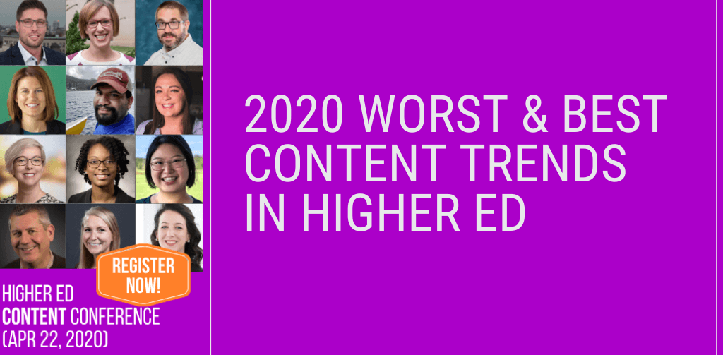 2020 Best Higher Ed Content Trends