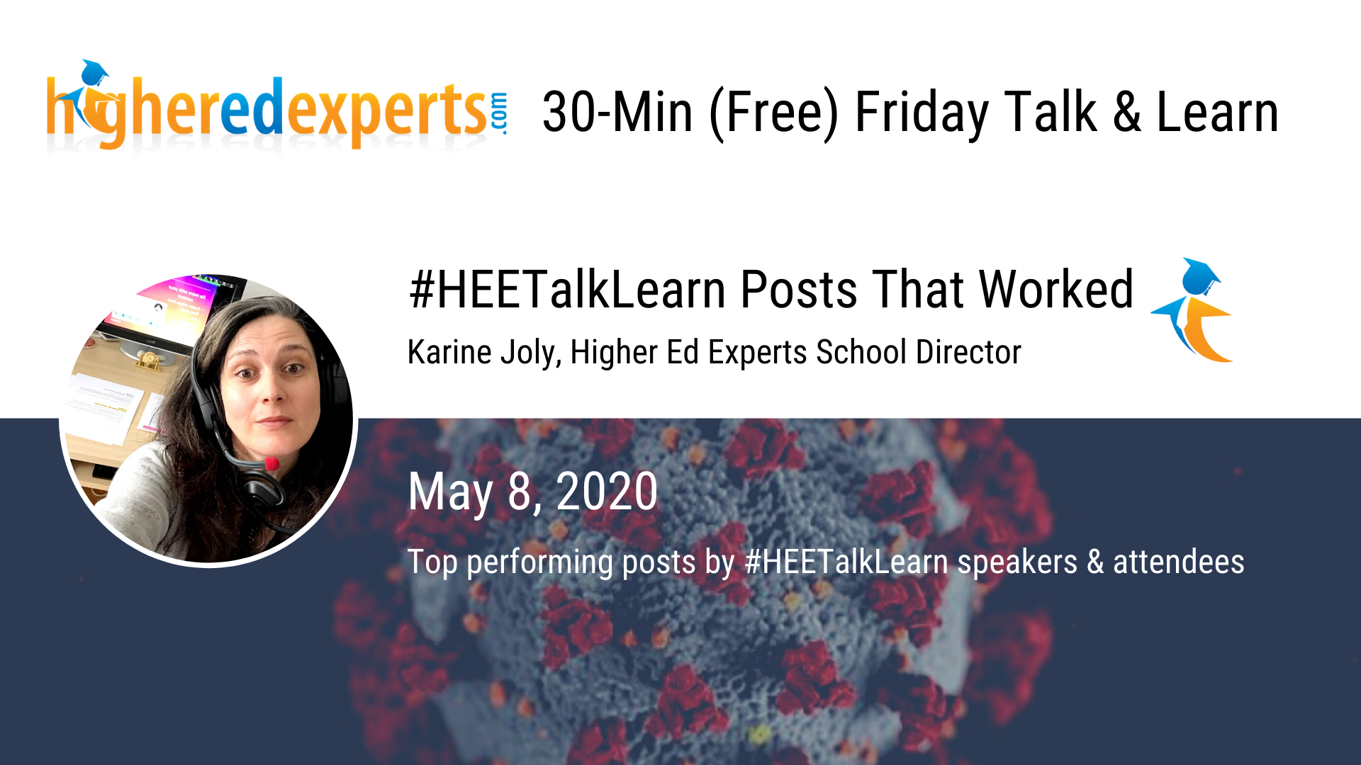 #HEETalkLearn Posts that Worked (May 8, 2020): UCF Commencement, Tom Hank’s 5-Min Speech, Giving Tuesday, Virtual Alma Mater & Coloring Pages